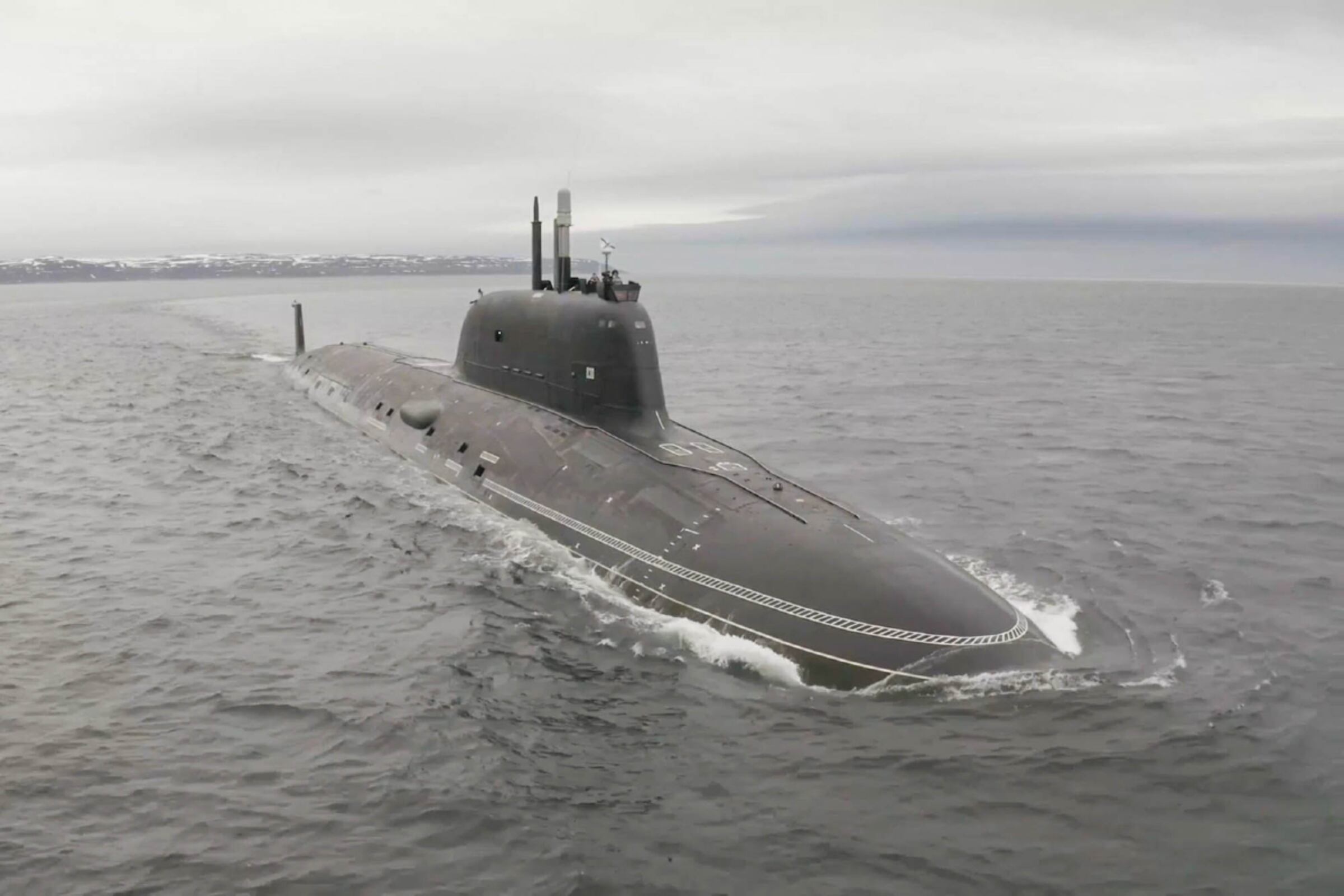 Submarino de propulsión nuclear Kazan ruso. EFE/ Ministerio de Defensa de Rusia