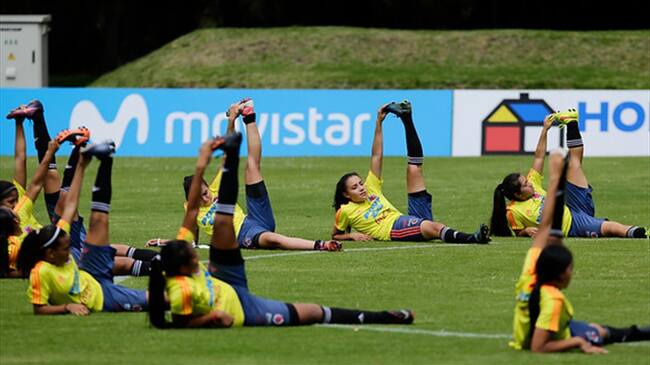 Entrenamiento selección femenina de fútbol. Foto: Colprensa