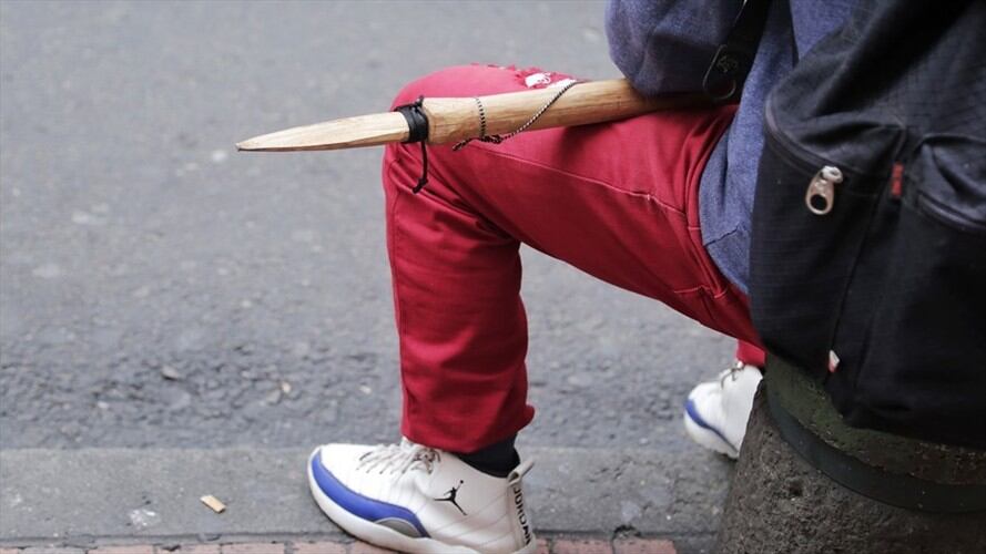 Un total de 40 adultos y 20 niños pertenecientes la comunidad Embera Katío fueron desalojados esta semana de los denominados 'paga diarios'. Foto: Colprensa