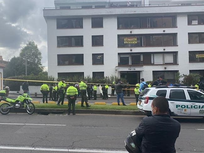 Balacera en la calle 79 con carrera 7 en Bogotá. Foto: Cortesía Karen Bohórquez