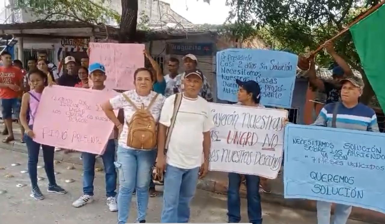 Protestas en el Atlántico. Foto: W Radio.
