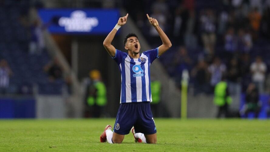 Luis Díaz, jugador del Porto en la UEFA Champions League. Foto: Getty Images