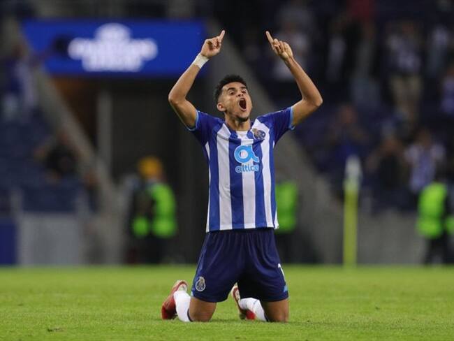 Luis Díaz, jugador del Porto en la UEFA Champions League. Foto: Getty Images