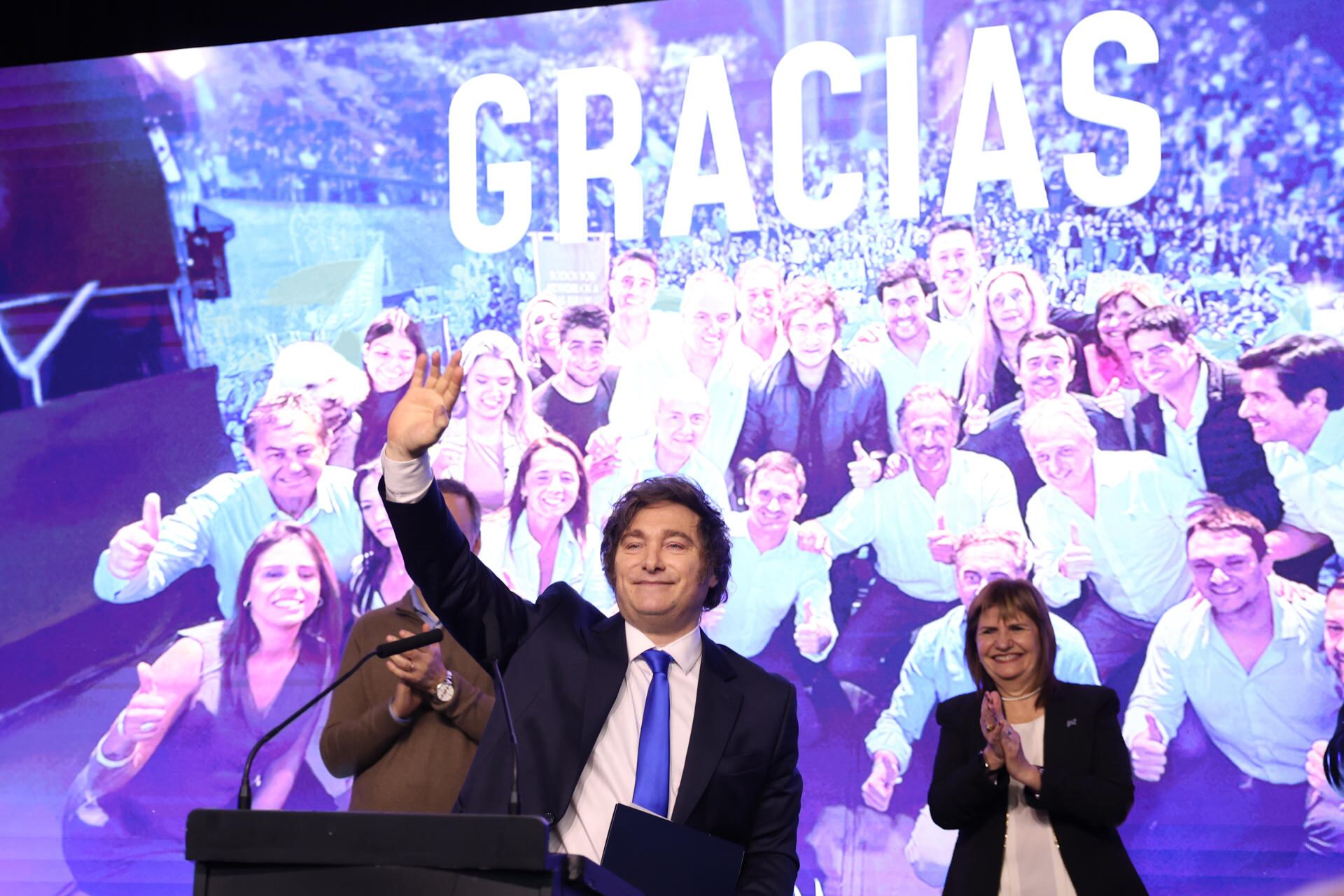 El partido de Javier Milei gana las elecciones legislativas en Argentina. Foto: EFE.