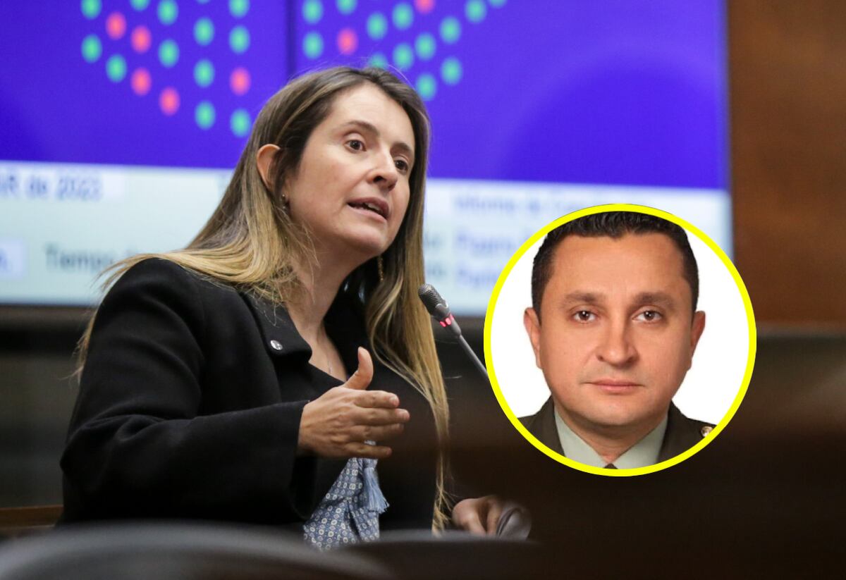 Paloma Valencia y coronel Óscar Dávila | Foto: Colprensa