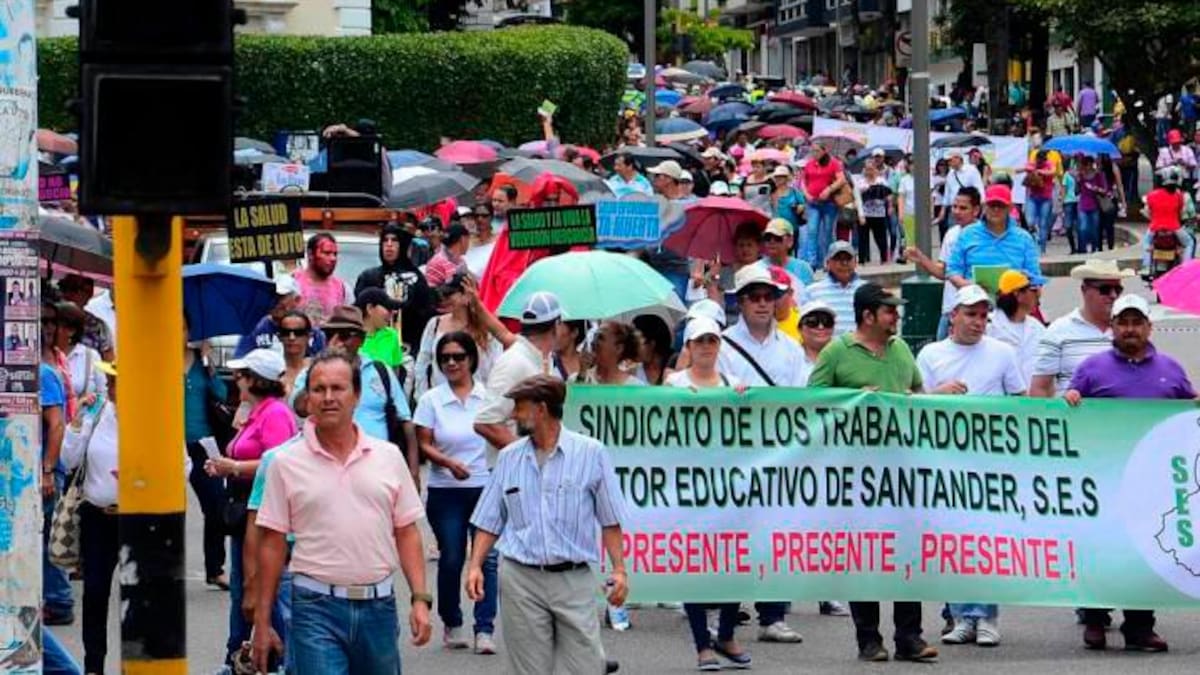 Maestros en Santander se movilizan en solidaridad por El Catatumbo
