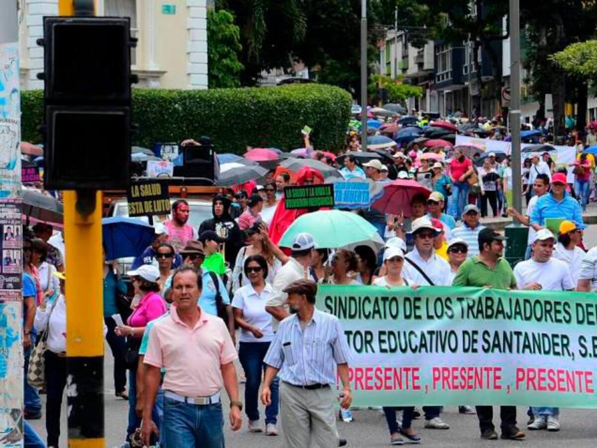Maestros en Santander se movilizan en solidaridad por El Catatumbo
