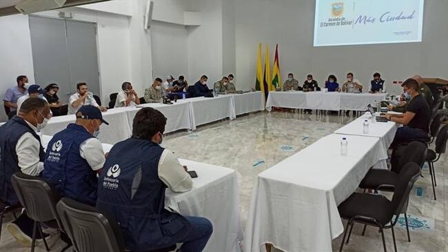 Amenazas que desde el pasado lunes vienen recibiendo varios pobladores de El Salado, Bolívar, algunos de ellos líderes sociales. Foto: Twitter @NancyPatricia_G
