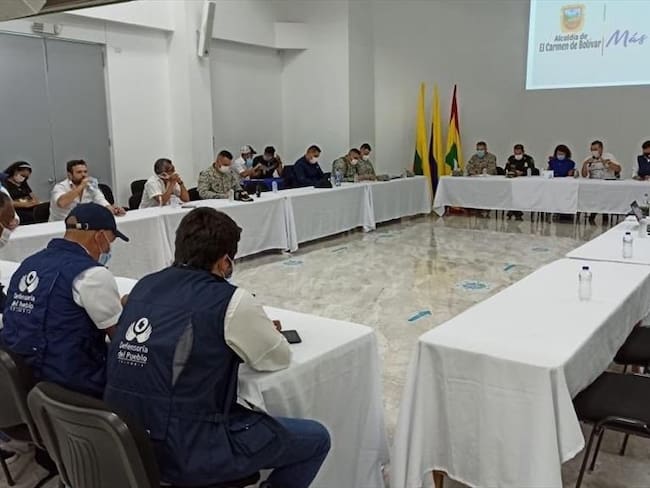 Amenazas que desde el pasado lunes vienen recibiendo varios pobladores de El Salado, Bolívar, algunos de ellos líderes sociales. Foto: Twitter @NancyPatricia_G
