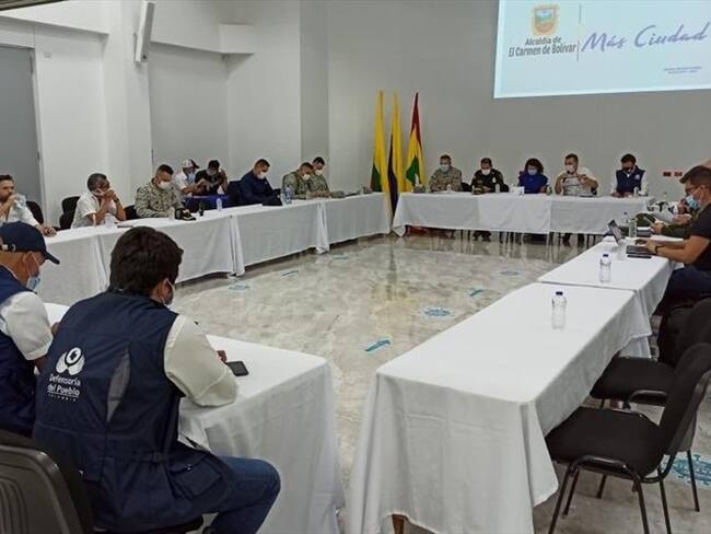 Amenazas que desde el pasado lunes vienen recibiendo varios pobladores de El Salado, Bolívar, algunos de ellos líderes sociales. Foto: Twitter @NancyPatricia_G