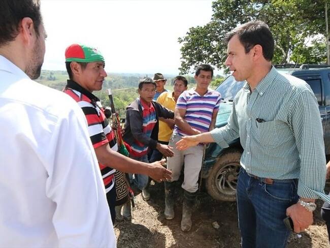 Comunidades indígenas no se irán de la vía Panamericana en Cauca. Foto: Colprensa