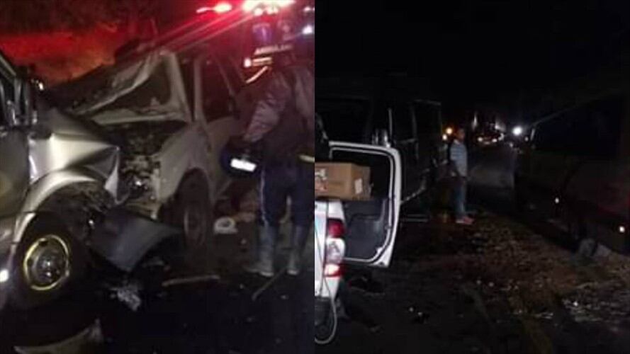 Una persona muerta y 22 heridos dejó un aparatoso accidente entre un microbús y una camioneta en la vía Cali – Buenaventura. Foto: Erika Rebolledo