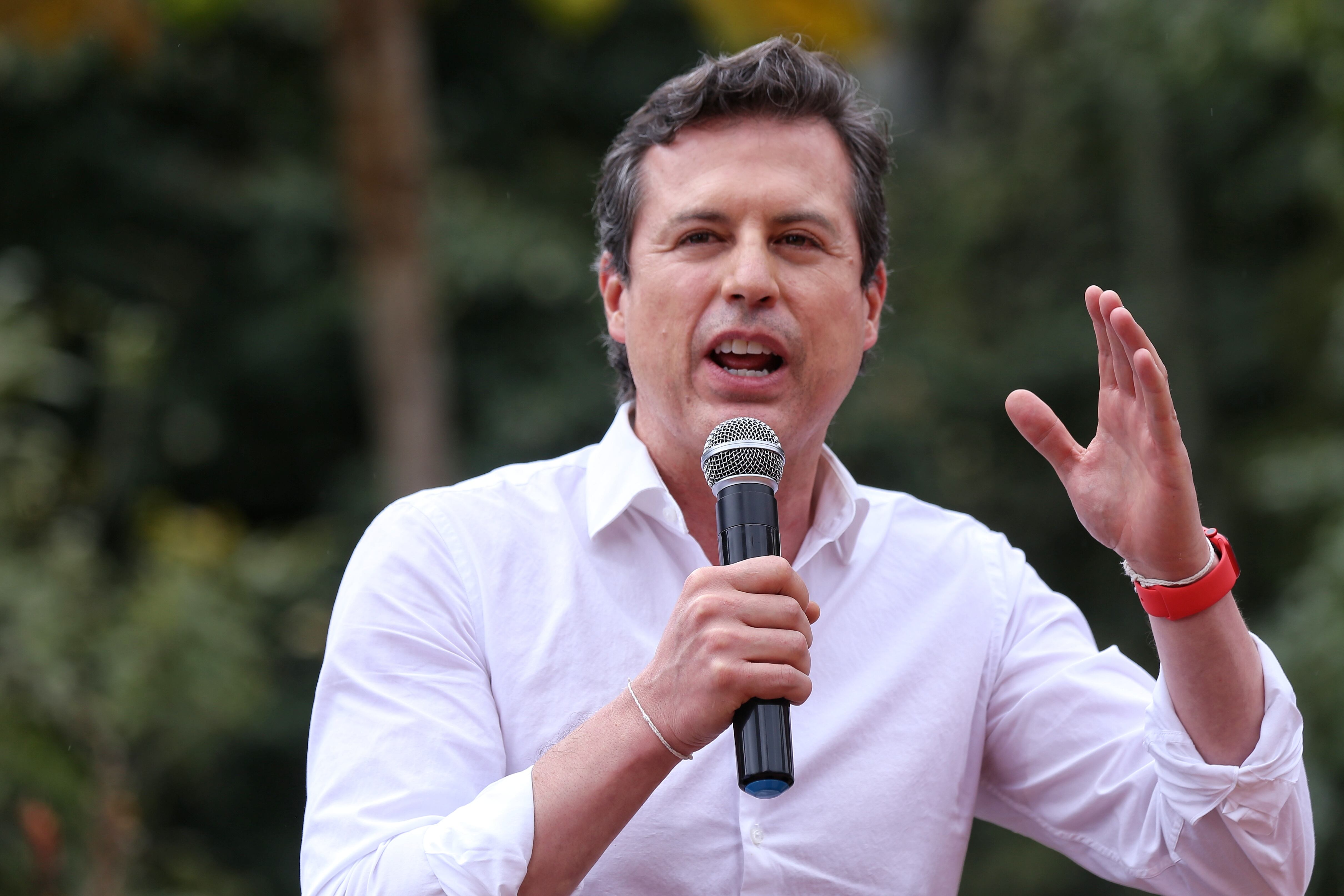 Bogotá. Junio 8 de 2021. Coalición de la Esperanza anuncia los principios éticos y bases programáticas que guiarán su camino a la Presidencia. En la foto: Juan Manuel Galán. (Colprensa - Camila Díaz)