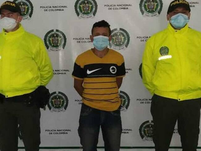 Captura del presunto homicida. Foto: Policía de Risaralda.