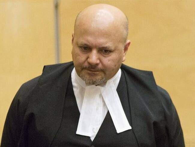 El presidente Iván Duque, recibe este martes a las nueve de la mañana en la Casa de Nariño al Fiscal de la Corte Penal Internacional, Karim Khan. Foto: MICHAEL KOOREN/POOL/AFP via Getty Images
