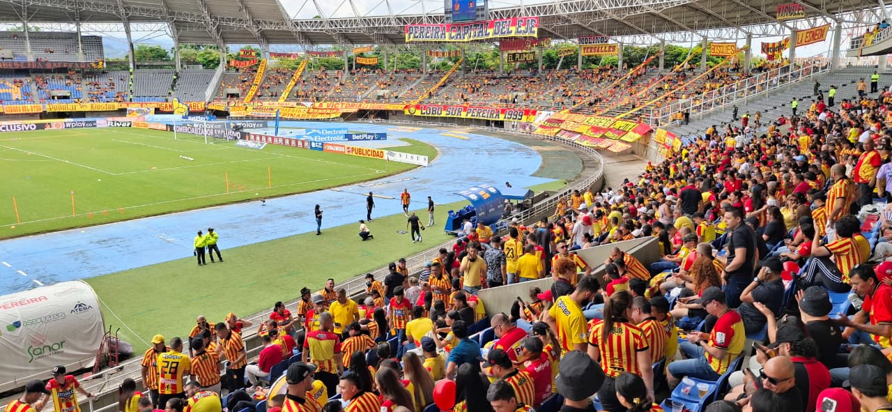 Partido entre el deportivo Pereira y América de Cali (foto: Alcaldía de Pereira)