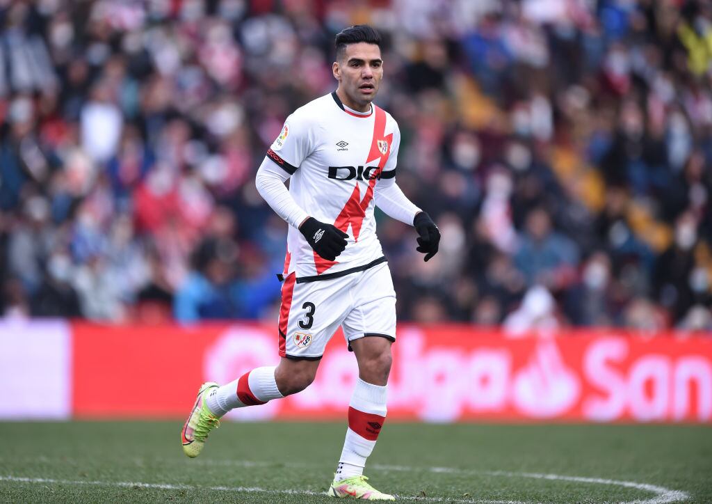 Radamel Falcao García salió a la cancha en el minuto 75 al sustituir a Santiago Comesaña