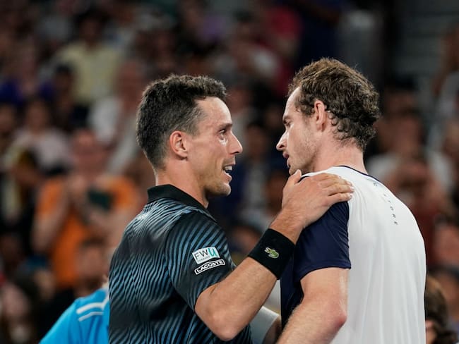 Roberto Bautista y Andy Murray. (Photo by Fred Lee/Getty Images)