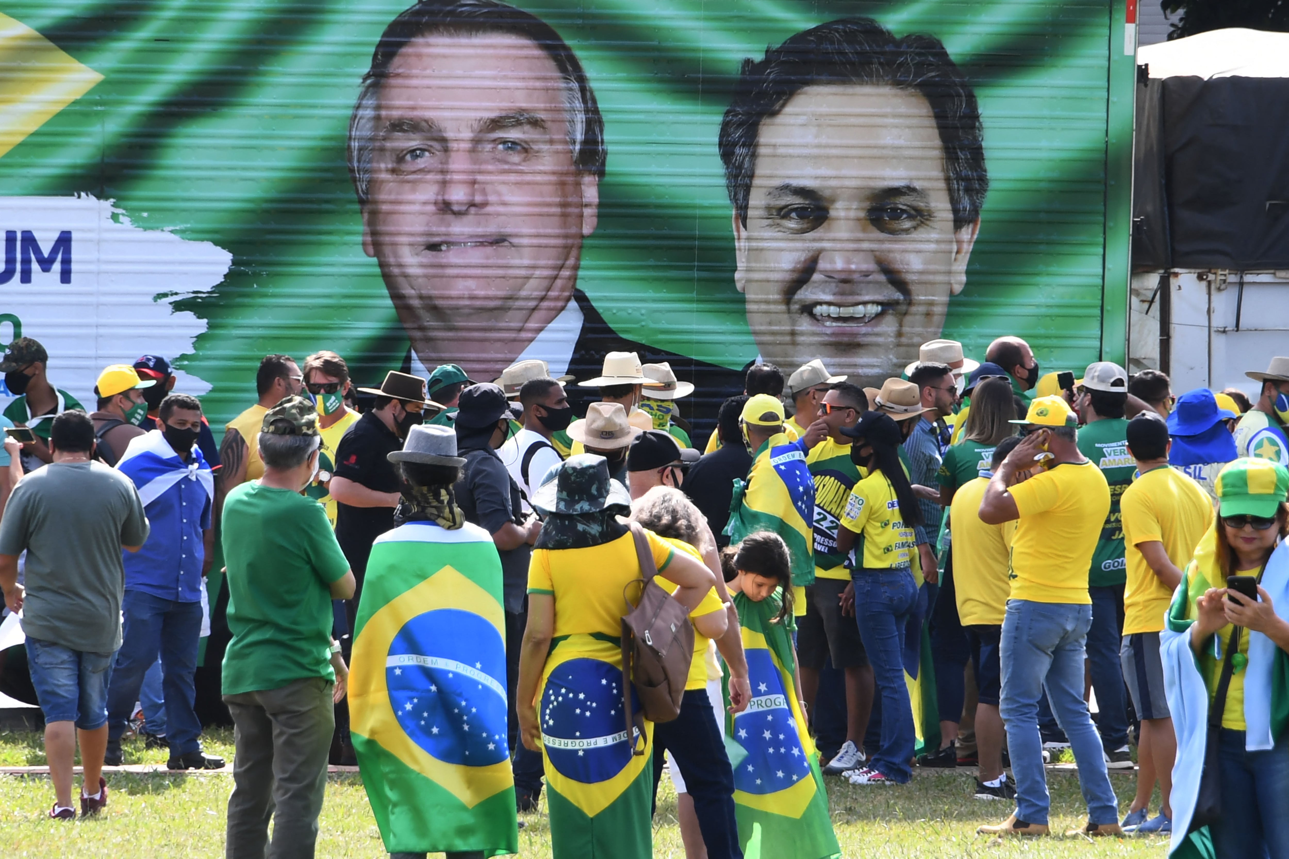 Seguidores de Bolsonaro. Foto: EVARISTO SA/AFP via Getty Images.