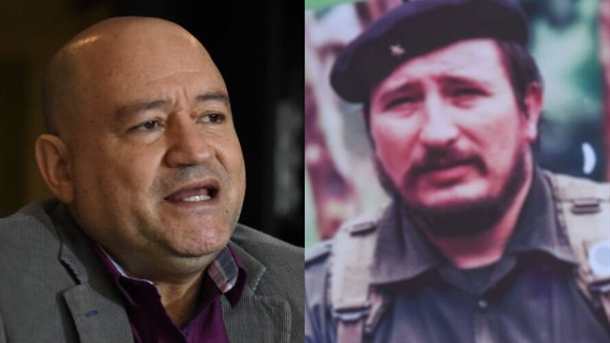Carlos Antonio Lozada (izquierda) afirmó ante la JEP que tiene pruebas que sustentan la autoría de las Farc en el magnicidio de Álvaro Gómez Hurtado. Foto: Getty Images / RAÚL ARBOLEDA