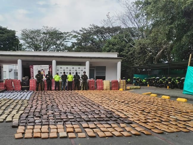 El alucinógeno quedó a disposición de la autoridad competente. Crédito: Ejército Nacional.