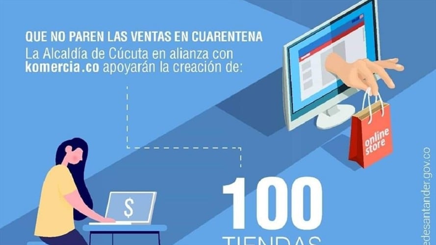 Cien pequeños y medianos empresarios en Cúcuta crean su propia tienda online. Foto: Cortesía