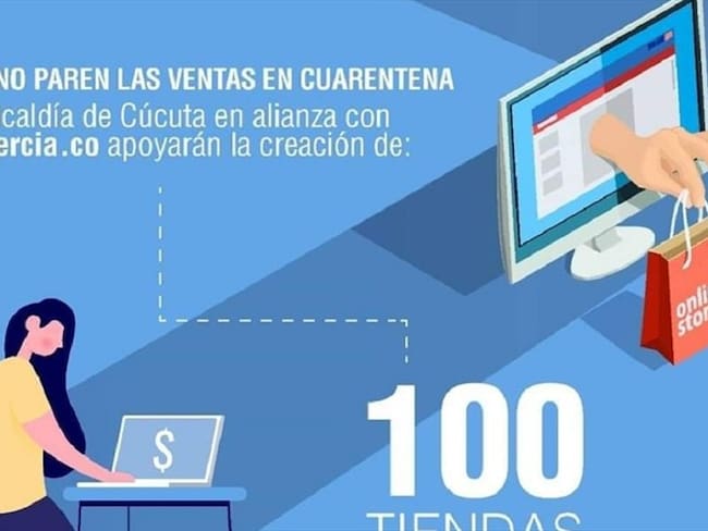 Cien pequeños y medianos empresarios en Cúcuta crean su propia tienda online. Foto: Cortesía