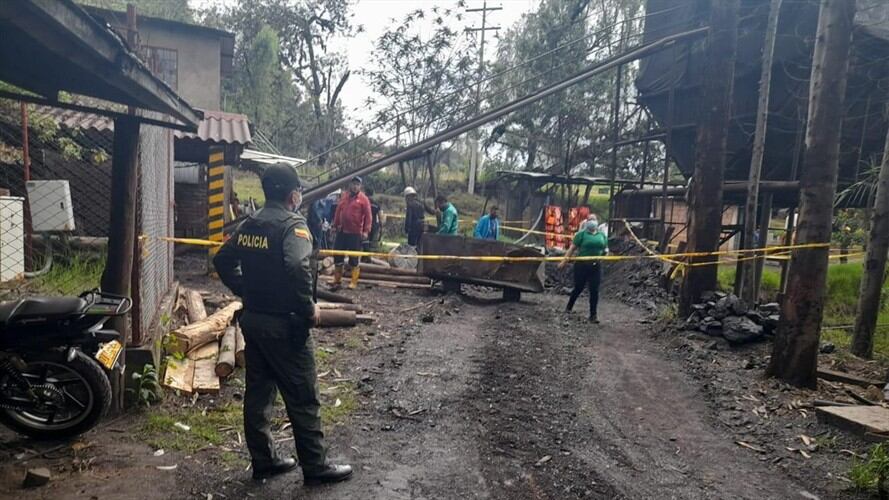 Los mineros heridos ya están siendo atendidos en un centro asistencial.. Foto: ANM