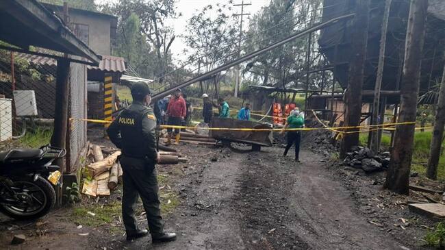 Los mineros heridos ya están siendo atendidos en un centro asistencial.. Foto: ANM
