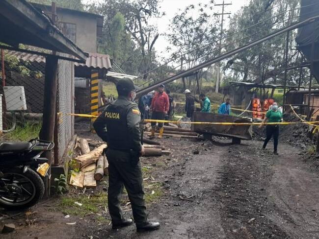 Los mineros heridos ya están siendo atendidos en un centro asistencial.. Foto: ANM