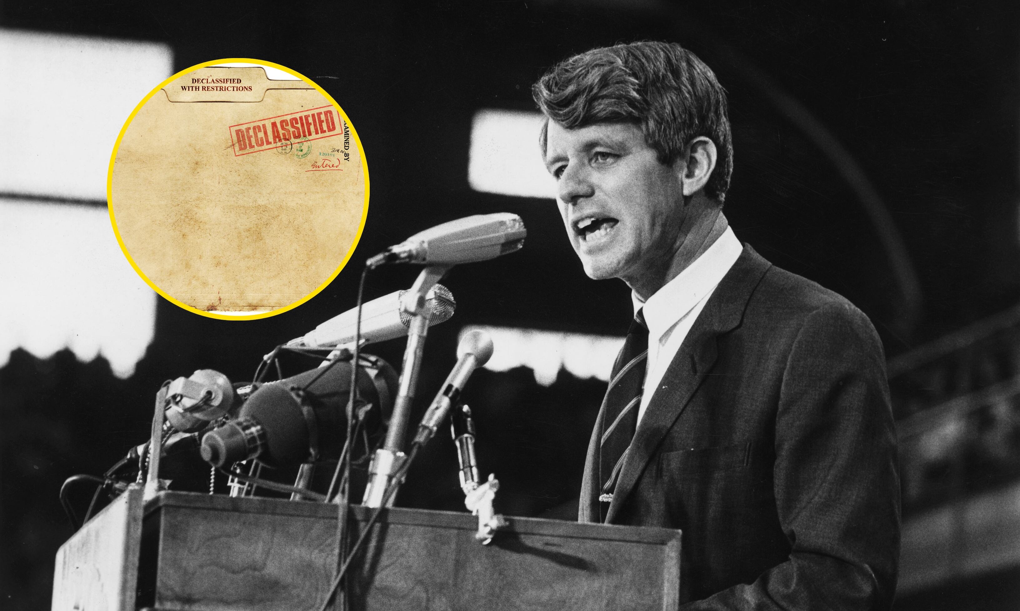 Senador Robert Kennedy durante una campaña en 1968. FOTO: Harry Benson/Express/Getty Images