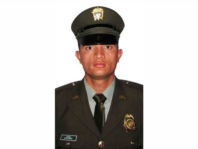 El patrullero Víctor Manuel Bertel González estaba desaparecido desde el pasado 7 de julio. Foto: Policía