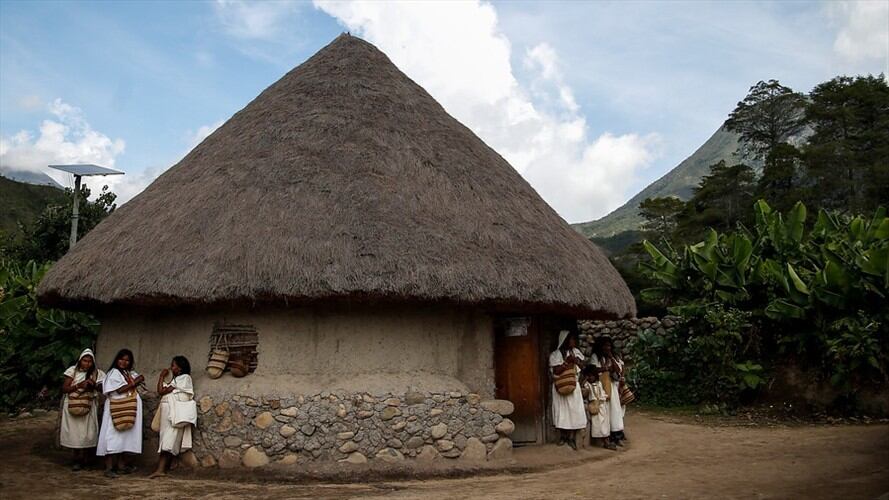 Aires de división entre indígenas de la Sierra por vacunación contra la COVID-19. Foto: Colprensa. Foto: Colprensa