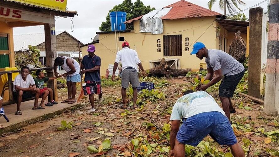 Labores humanitarias en San Andrés . Foto: Getty Images