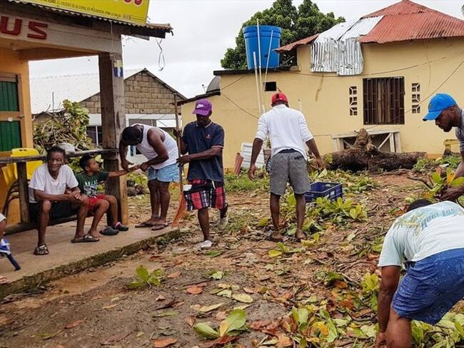 Labores humanitarias en San Andrés . Foto: Getty Images