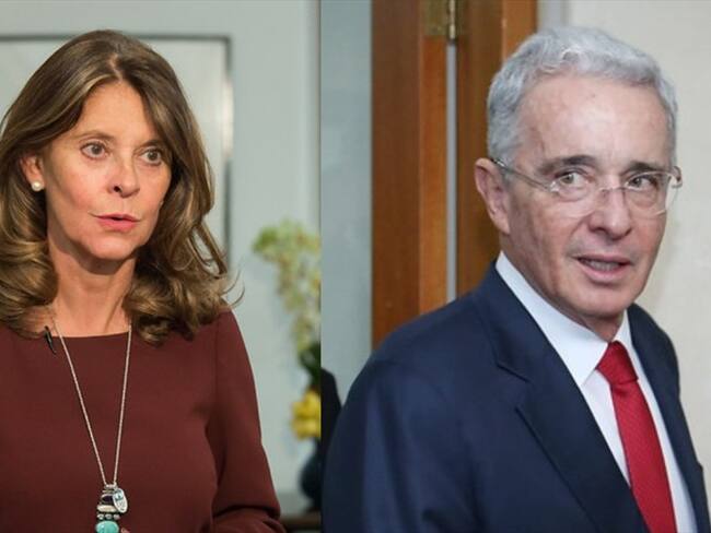El expresidente Álvaro Uribe reaccionó a través de su cuenta de Twitter y lamentó la caída de su imagen y la vicepresidenta Marta Lucía Ramírez salió en su defensa. Foto: Colprensa