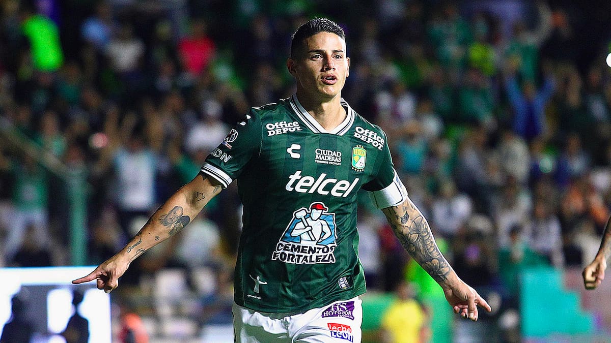 James Rodríguez marcó y asistió en el empate 2-2 entre León y Mazatlán FC