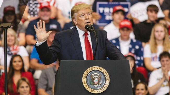 El presidente de Estados Unidos, Donald Trump, se dirigirá a la nación el lunes después de los dos tiroteos perpetrados el fin de semana que dejaron tras de sí 29 muertos . Foto: Getty Images