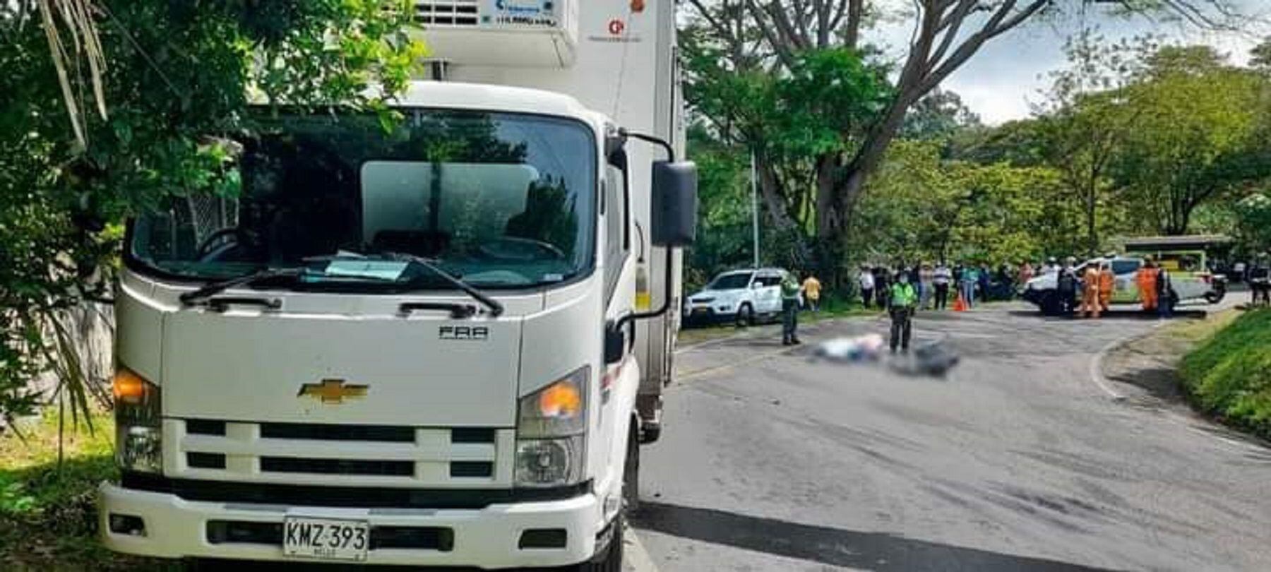 Accidente cerca Anserma, Caldas. Crédito: Defensa Civil Anserma, Caldas.