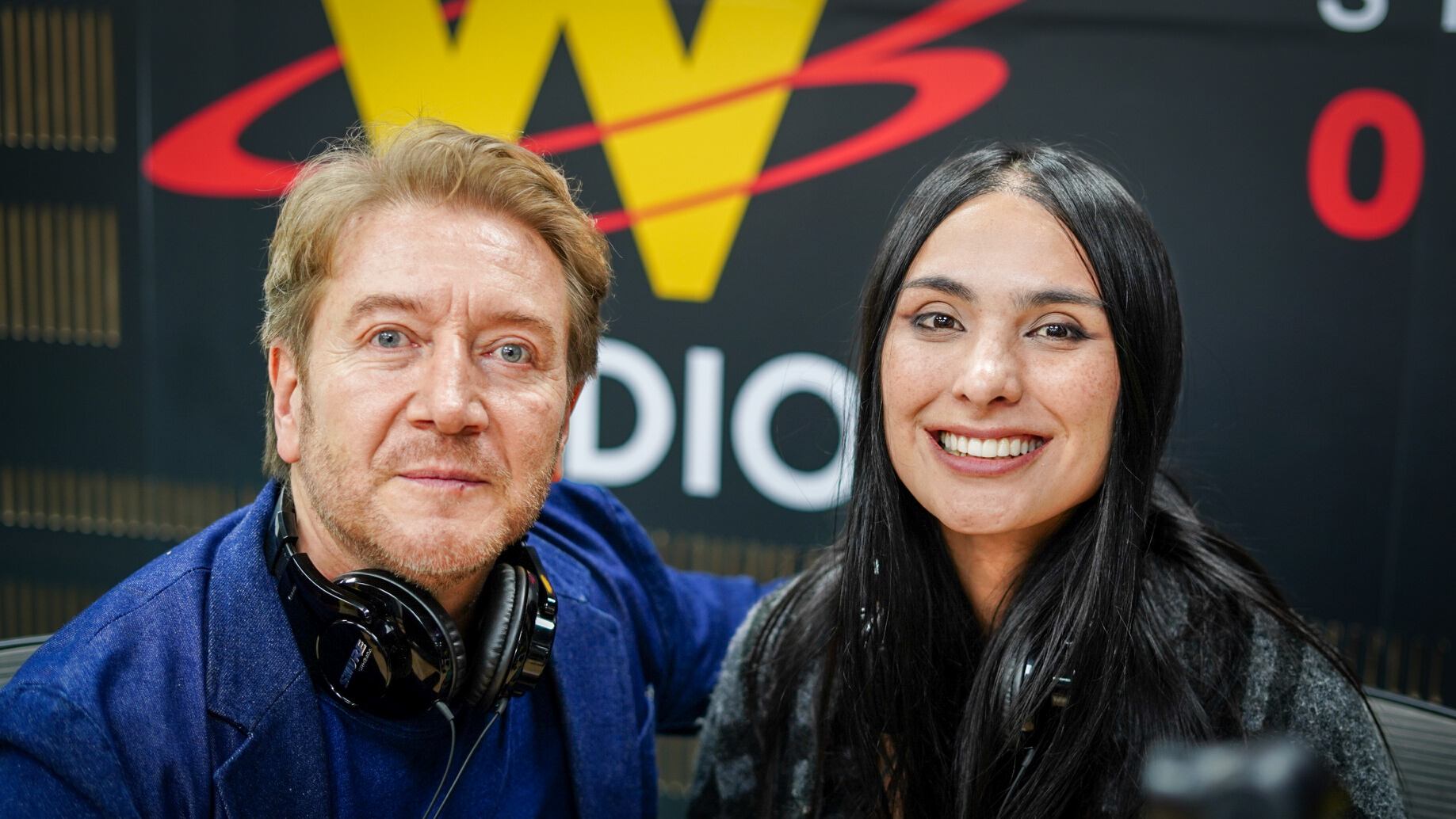 Walther Luengas y Mariana Morales. Foto: W Radio
