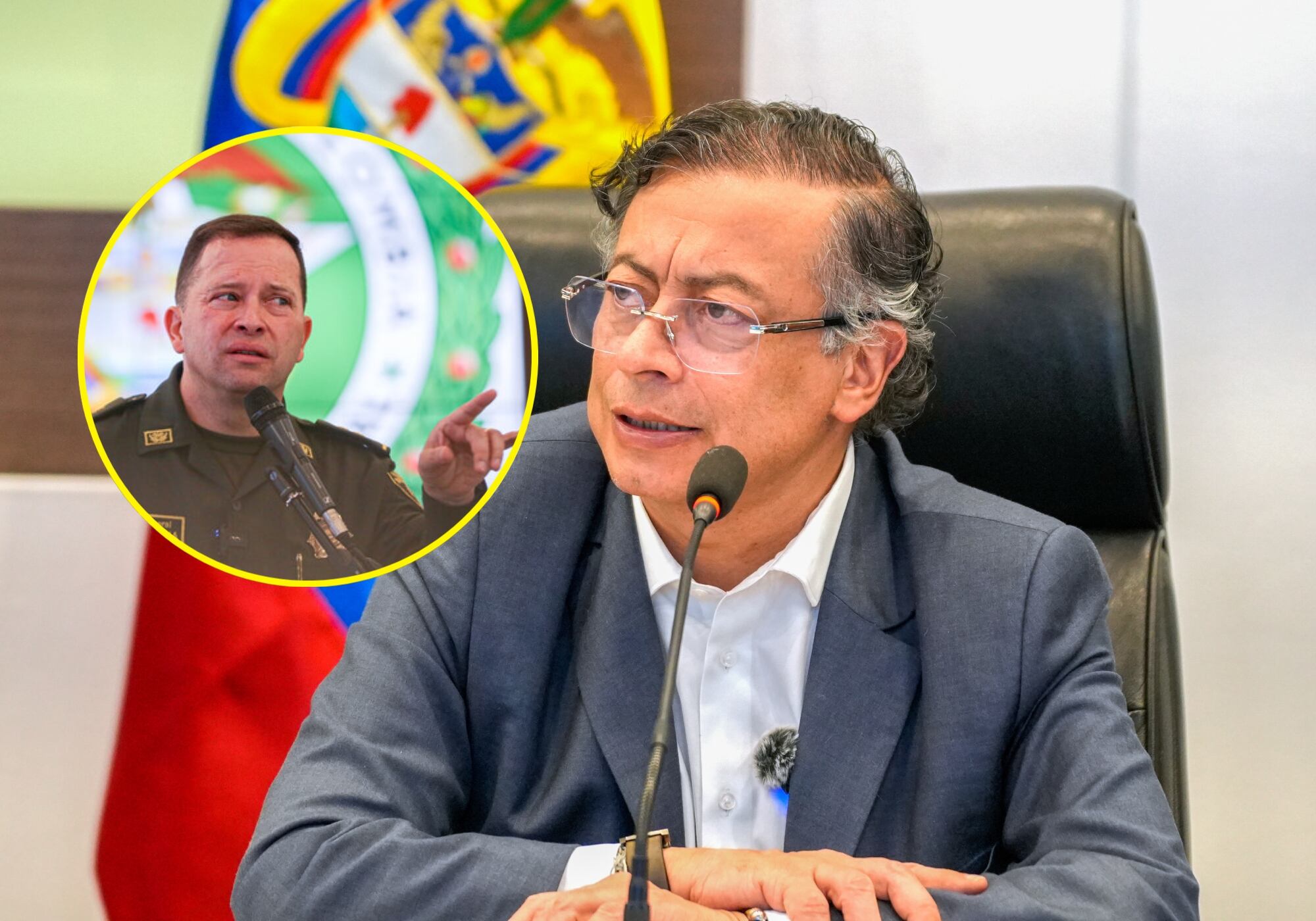 Petro reveló que Policía tenía información de explosivos en Amalfi, donde murieron 13 uniformados. Foto: EFE/ Colprensa.