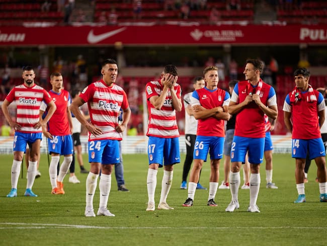 El Granada de Luis Suárez, Carlos Bacca y Santiago Arias descendió a la Segunda División del fútbol español. Foto: Getty Images