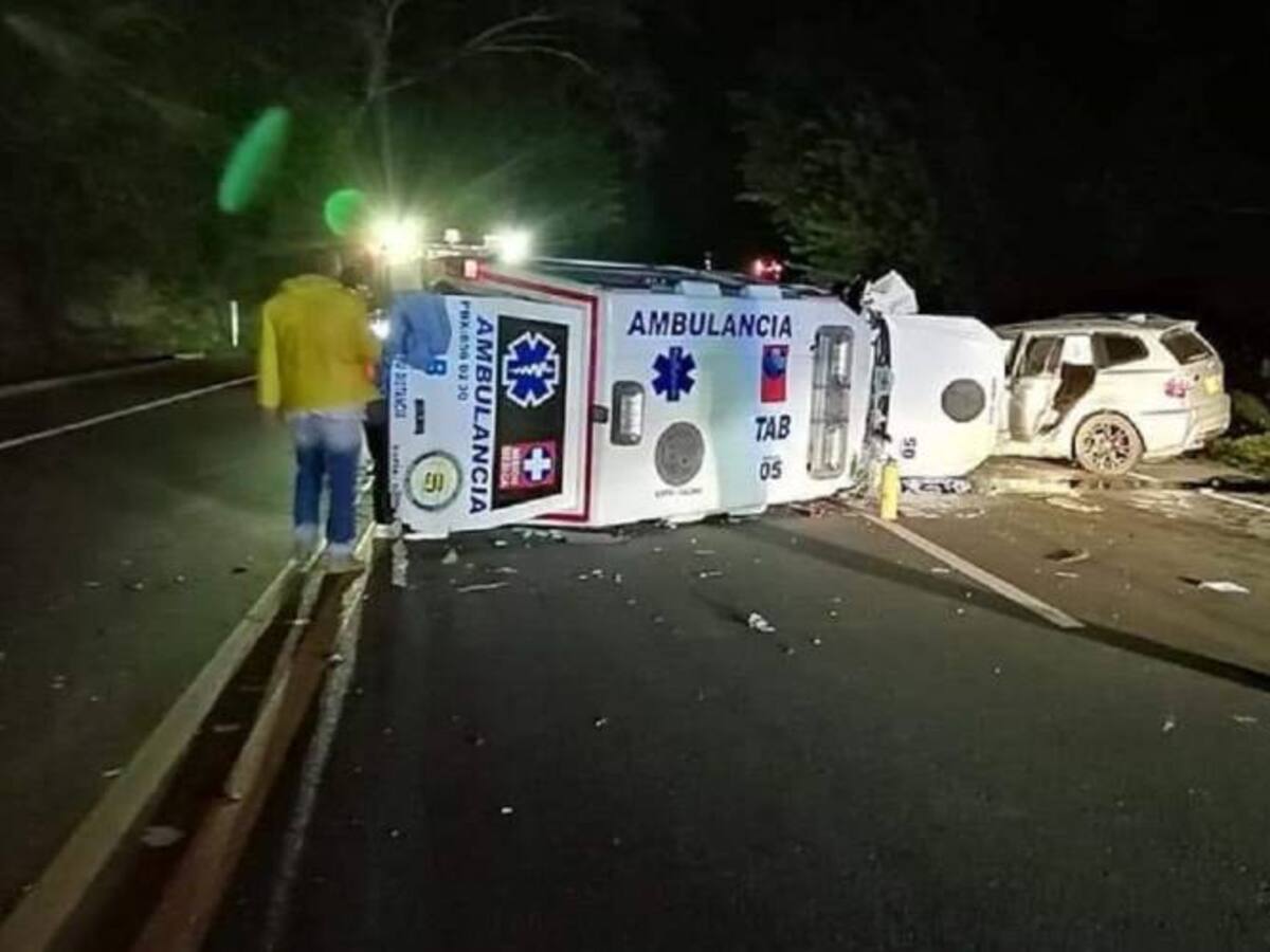 Conductor de ambulancia falleció en accidente en la vía Manizales - Medellín