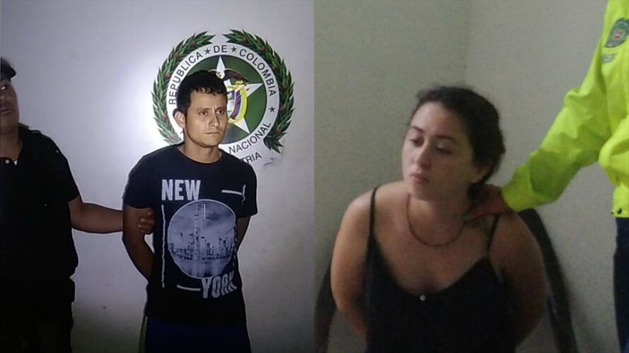 William Yesid Ramírez Castro, alias "Macho", y Yusleisy Yurani Marín, alias "Yuli".