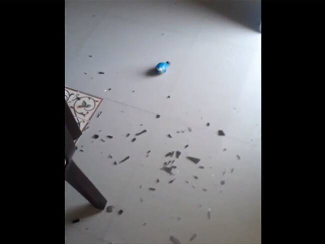 El ataque no dejó víctimas o personas heridas, pero sí daños materiales. . Foto: Rubén Banguero