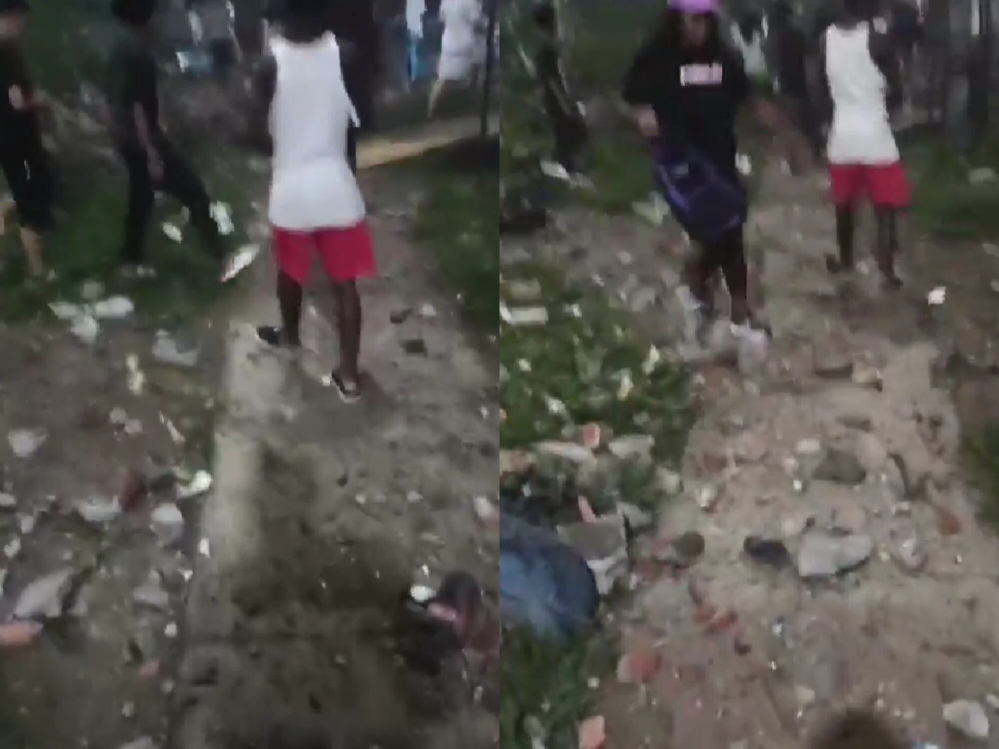 Explosión en el oriente de Cali deja varios policías heridos. Fotos: captura de pantalla.