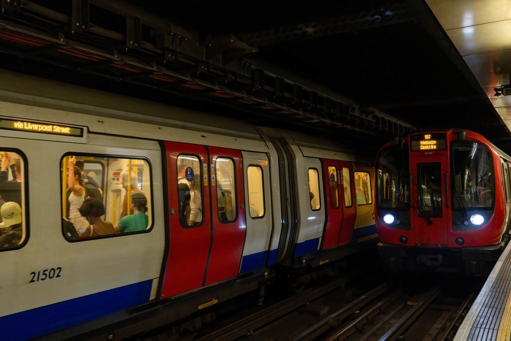 Metro de Londres imagen de referencia. Foto: Getty Images.