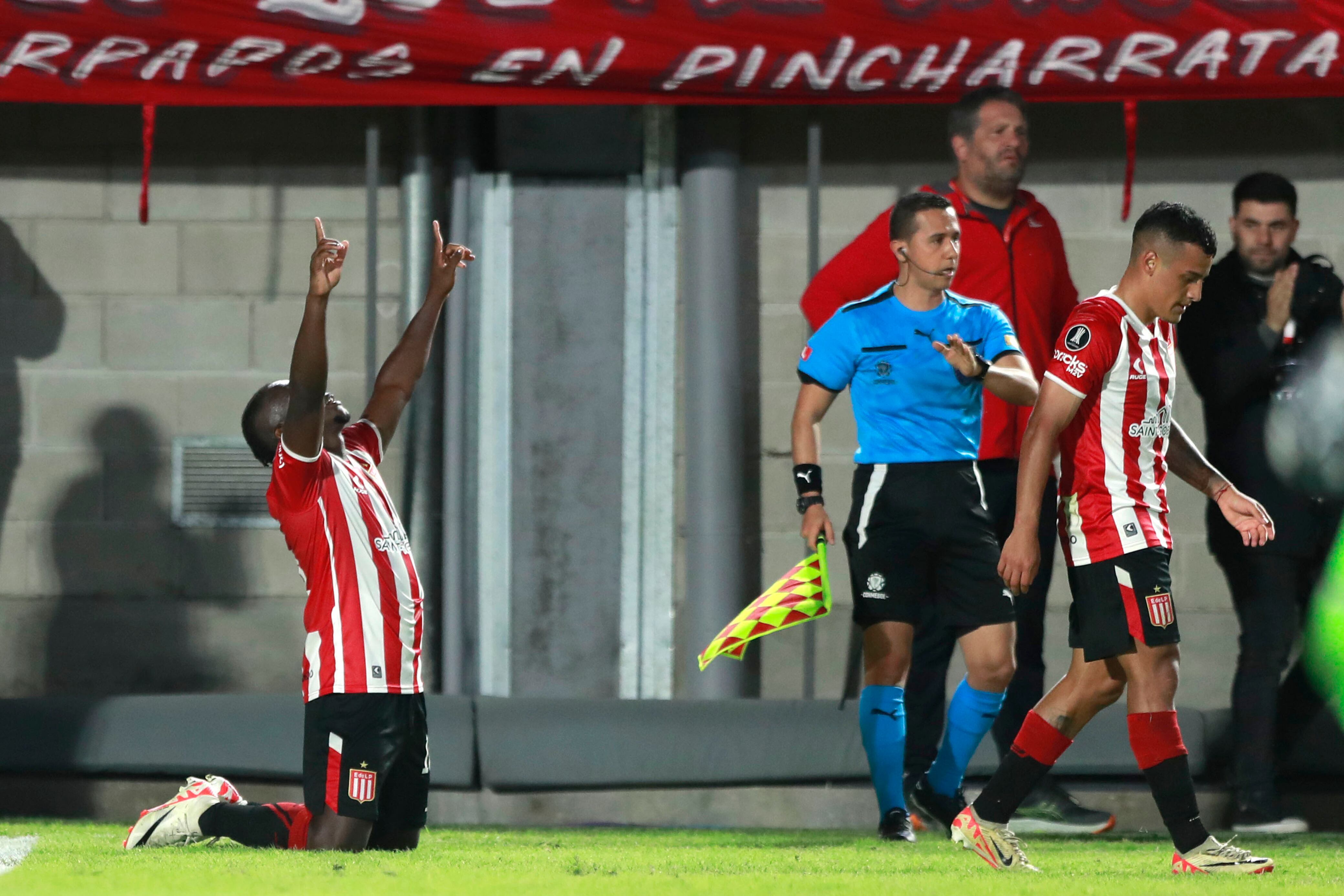 Edwuin Cetre jugador de Estudiantes. Foto: EFE/ Demian Alday Estevez