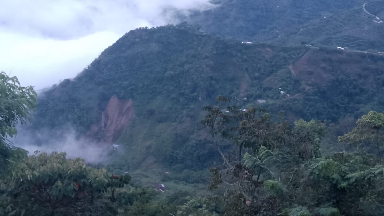 La zona rural en donde hay más afectaciones por las lluvias y deslizamientos. Foto suministrada.