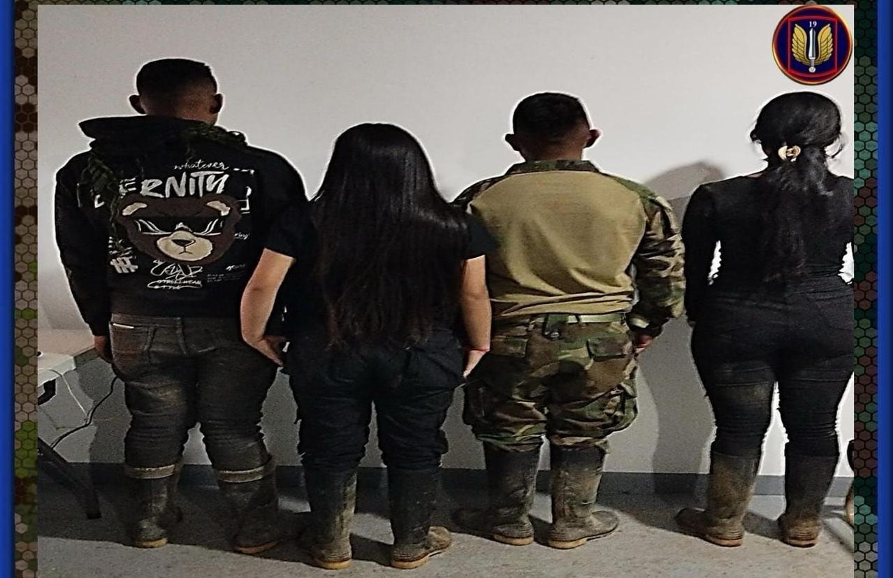 Nacional en zona rural de El Tambo, occidente del Cauca, fueron recuperados tres menores. Crédito: Ejército Nacional.